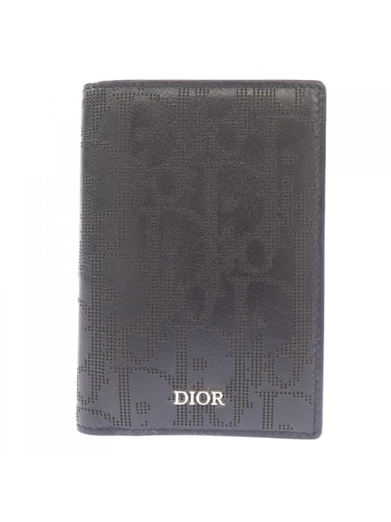 Dior Card Case Card Holders Black